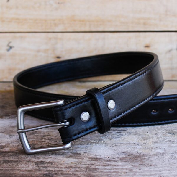 genuine leather belt for men black